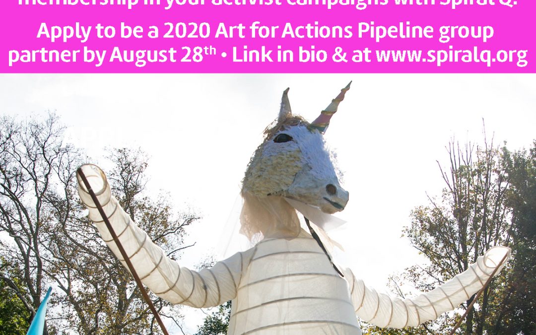 Apply to the Art for Actions Pipeline program